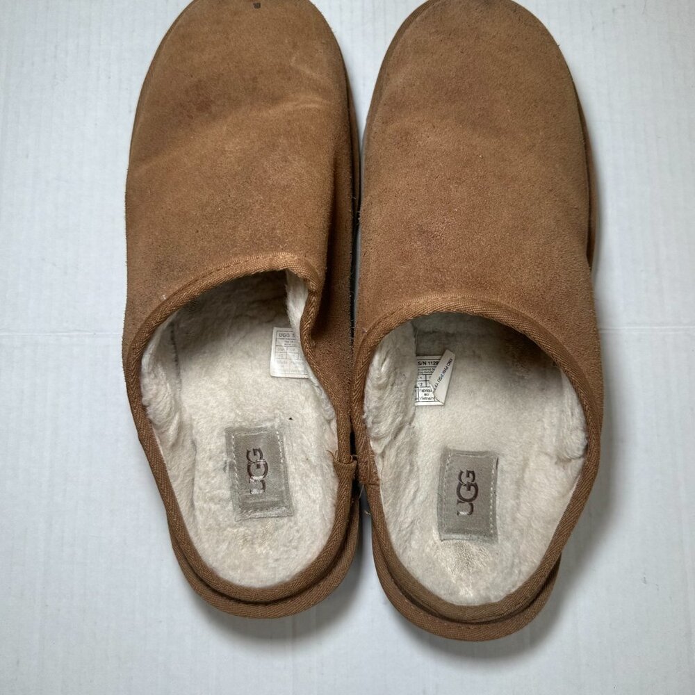 Ugg Tan Suede Slip-On Slippers - Picture 5 of 7